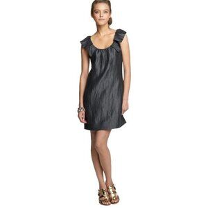 J.Crew Ruffle Linen-Blend Shift Dress | 14